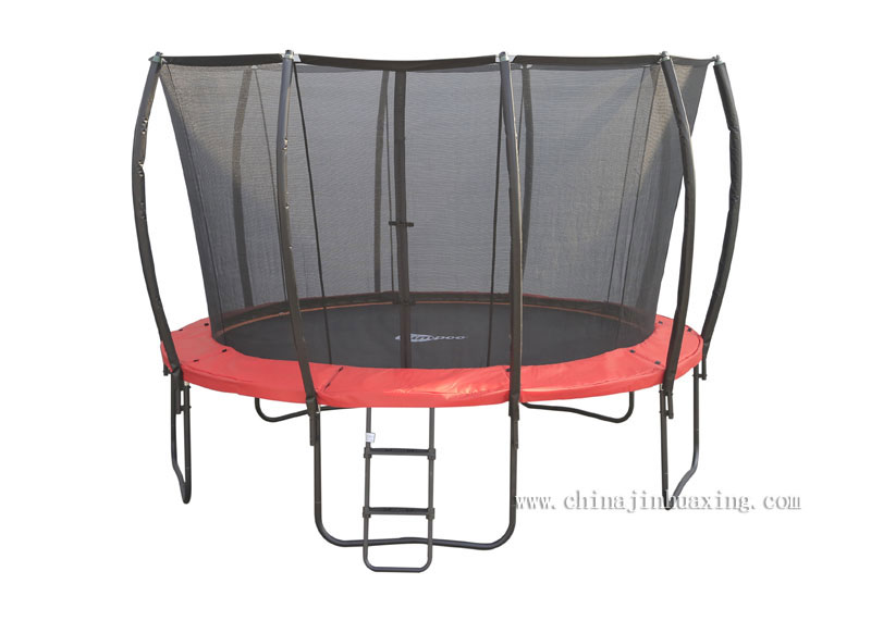 trampoline with ladder